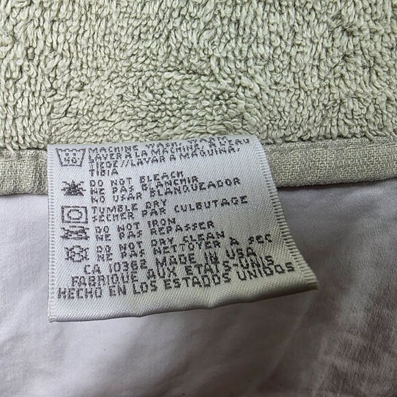 Vintage Charisma By Fieldcrest Bath Towel 100% Cotton Green Absorbent - Picture 4 of 8